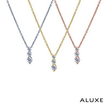 ALUXE 亞立詩 18K金 鑽石項鍊 優雅冰晶 NN0686