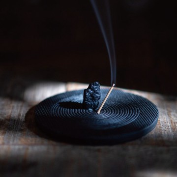 禪意陶瓷香插 黑款 | 葉帆 聯名商品