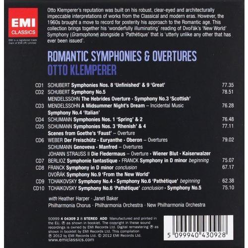 Otto Klemperer Romantic Symphonies Overtures