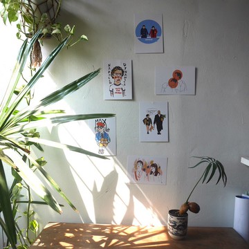 經典電影插畫明信片