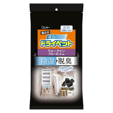 ST 雞仔牌 Drypet 備長炭衣櫃除濕劑 3入 Set 適用於衣櫥 除濕+脫臭 纖薄型  1.56kg  1袋