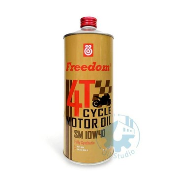 《油工坊》FREEDOM 4T 10W40 1L 金瓶 全合成油 MA