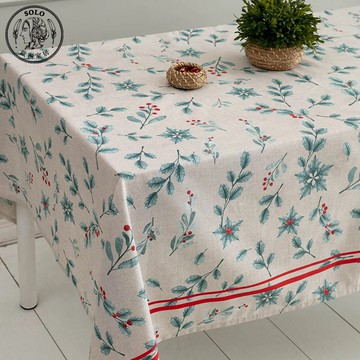 【SOLO歐洲家居】LCW Home 土耳其製 聖誕果 150x200cm 桌布 桌巾 防塵布 鄉村風 聖誕禮物