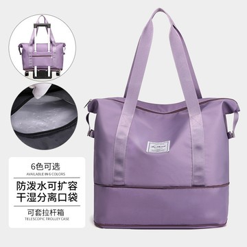 短途運動健身包旅行包可折疊手提包印刷登機包戶外行李收納包 小紅書同款