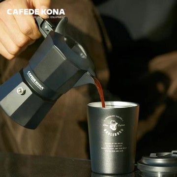 CAFEDE KONA X Uncle Burn 烈叔聯名摩卡壺 雙閥煮咖啡壺戶外露營