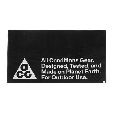 Nike 毛巾 ACG 黑 白 棉質 毛巾布 吸水 運動毛巾 浴巾 N101320601-2OS