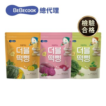 韓國【BEBECOOK】5M+ 雙色初食綿綿米餅 30g/包 | SGS重金屬合格 兒童米餅 寶寶米餅 一片雙滋味