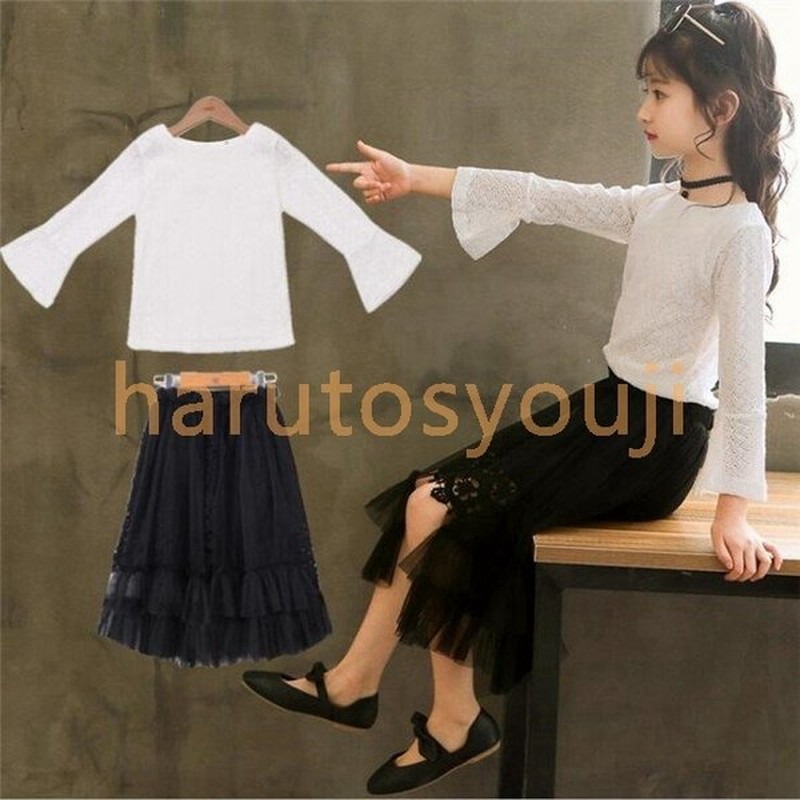 女の子ドレス子供ワンピースフォーマルピアノ発表会入学式韓国子供服キッズ長袖シャツ スカートフレアワンピチュニックaラインおしゃれ170 通販 Lineポイント最大0 5 Get Lineショッピング