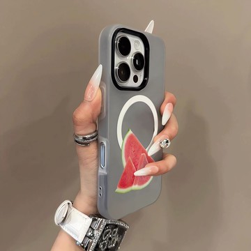 免運+隔日🚚Magsafe磁吸手機殼 夏日紅西瓜 蘋果17promax 16 15plus 14 13 12 11防摔