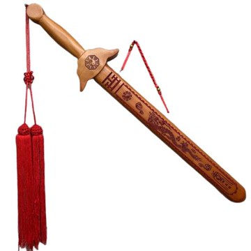 58公分桃木劍 七星龍鳳掛件 隨身客廳臥室書房擺件