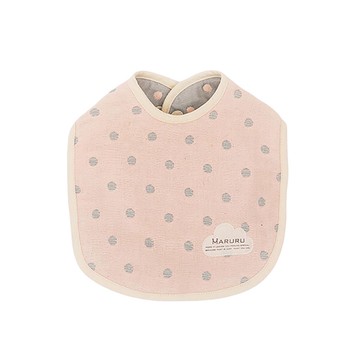 MARURU 六層紗口水圍兜 粉粉灰