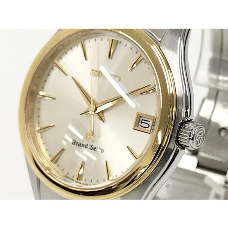 Grand Seiko デイト メンズ クオーツ 文字盤シャンパンゴールド