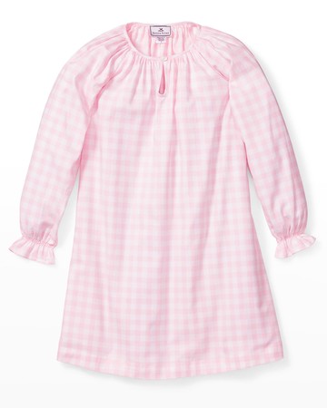 Girl's Delphine Gingham Nightgown, Size 6M-14