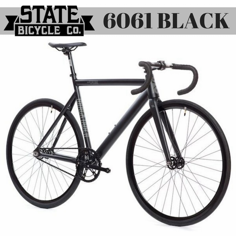 ピストバイク 完成車 State Bicycle ステイト バイシクル 6061 Black Label V2 Mat Black ブラックレーベル マット ブラック 自転車 アルミ フレーム ブランド 通販 Lineポイント最大0 5 Get Lineショッピング