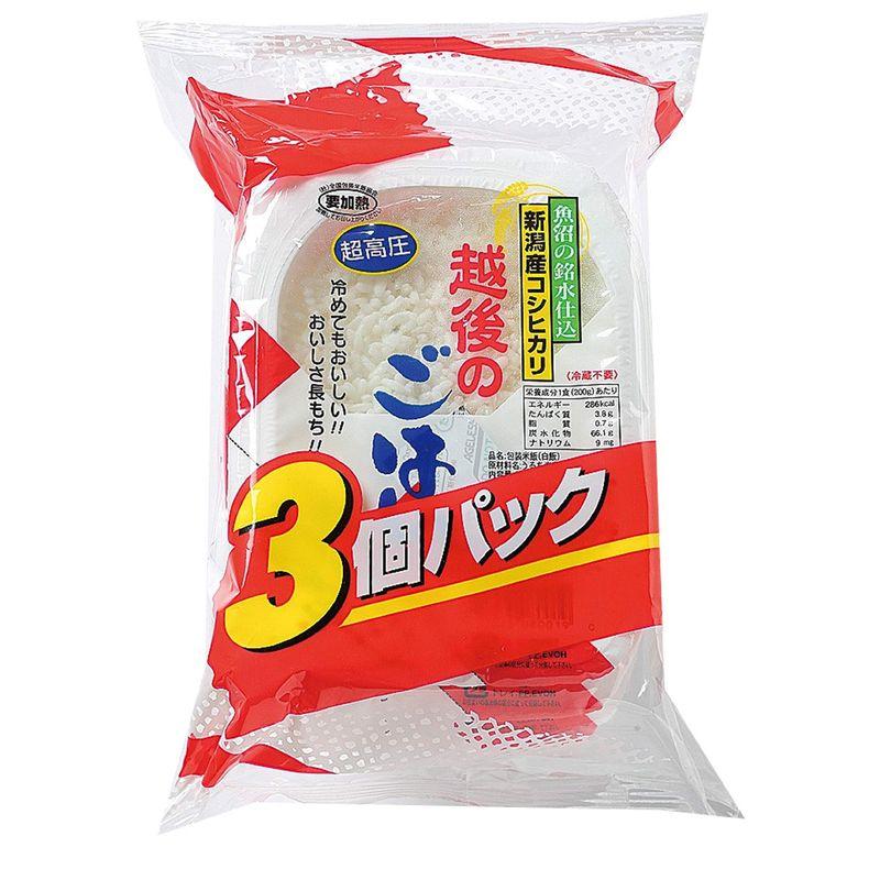 越後製菓 越後のごはん こしひかり 200g×3個