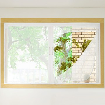 ALTTEURI 拉鍊式窗戶用蚊帳  200 x 120 cm  白色