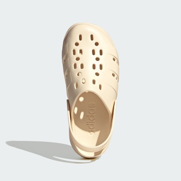 ADIDAS ADILETTE CLOG PLATFORM 女鞋 拖鞋 米黃色_JP7159