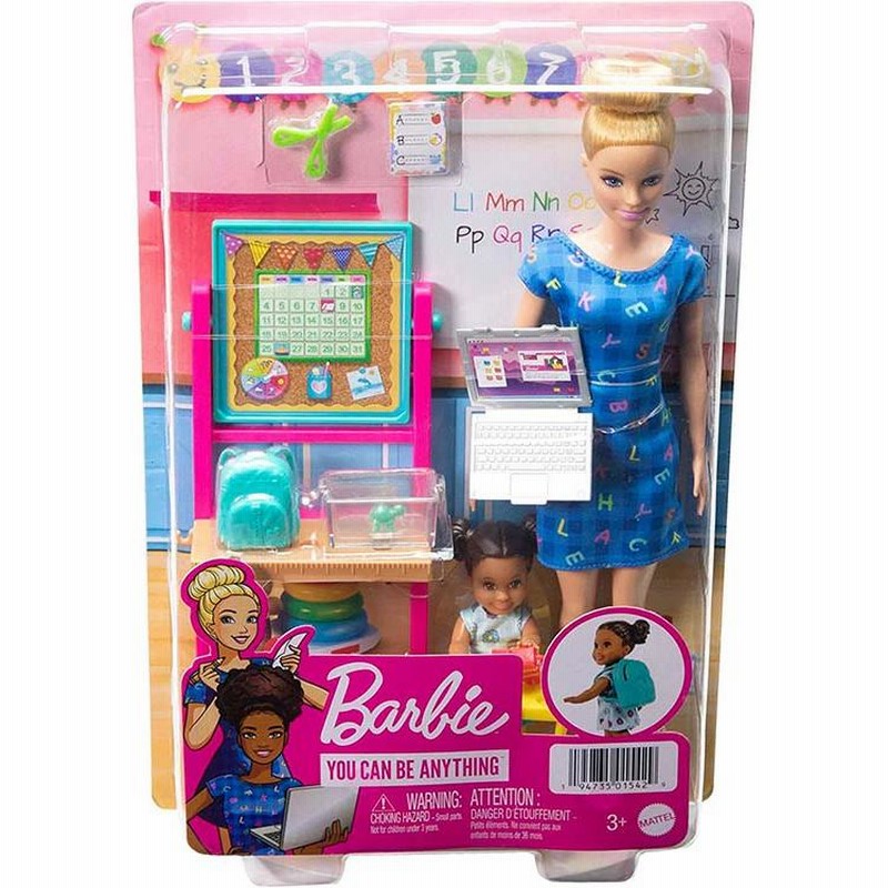 バービー 学校の先生 ドール(2体) u0026プレイセット (Barbie Career Teacher Playset /MATTEL社/バービー人形