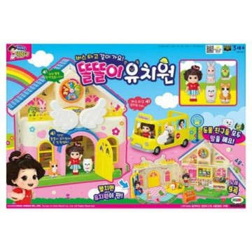 韓國境內版🇰🇷小朵莉 幼兒園 幼稚園 學校 公仔 校車 巴士 場景 套組 動物 小狗 兔子 鸚鵡 貓咪
