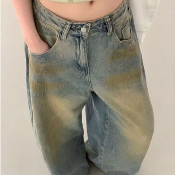 ATTENTION-att made!羅傑女士不羈感髒髒褲