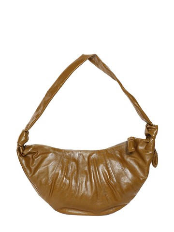 LEMAIRE - large Croissant shoulder bag - unisex - Cotton/Polyurethane - One Size - Brown