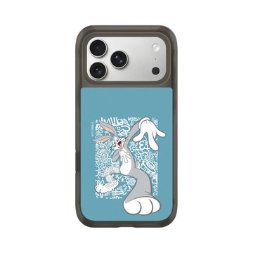 iPhone 17 Pro Max AirX 本質黑 - 樂一通 Looney Tunes - 亂花系列-兔巴哥