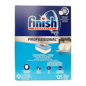 洗碗機洗劑 【FINISH】三合一洗碗錠-原味-125顆(平輸品)