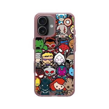 iPhone 17 Clear (相機按鈕) 晶醺玫 - 迪士尼-漫威 Marvel - 漫威英雄-復仇者聯盟 集合Q版