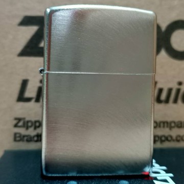 【現貨附發票】美國 Zippo 打火機 正品 鍍鉻扇形拉絲紋 (型號24647)