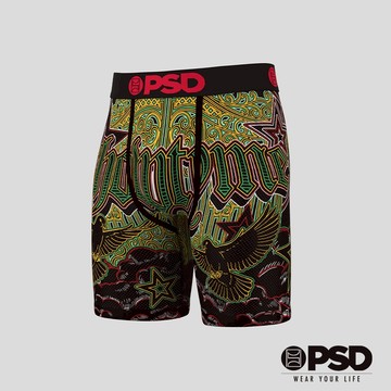 【PSD Underwear 官方旗艦店】AARON JONES- 平口四角褲 (涼感版型)-星星之力-綠色