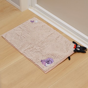 真愛日本 宮崎駿 吉卜力 魔女宅急便 黑貓吉吉 可掛 造型踏墊 吸水速乾 雪尼爾踏墊 踏墊 地墊 裝飾墊 腳踏墊