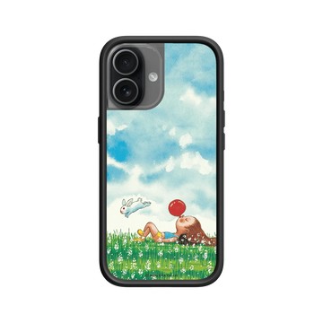 iPhone 17 Mod NX -邊框背蓋組合 (相機按鈕) 黑 - 幾米 Jimmy Liao - 世界別為我擔心-吹氣球