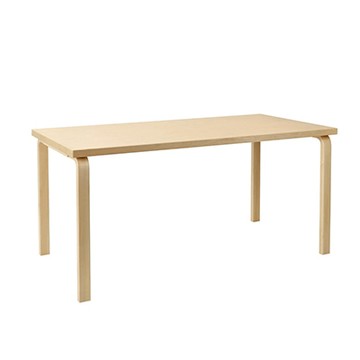Aalto Table 81A 矩形桌（原木桌面、150 x 75 公分）