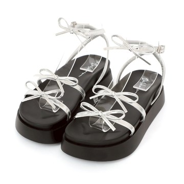 D+AF 夏日甜心蝴蝶結Q彈底涼鞋