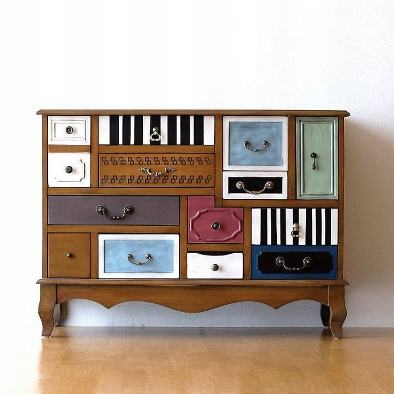 チェスト 木製 おしゃれ アンティーク レトロ 収納家具 リビング収納 カントリーデコチェスト A 通販 Lineポイント最大0 5 Get Lineショッピング