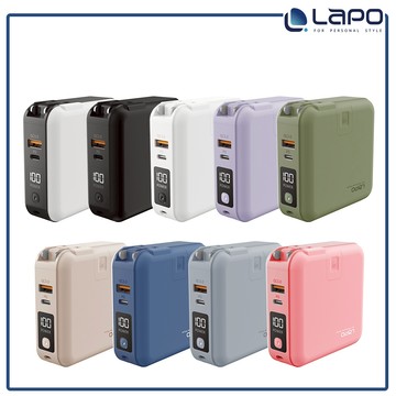 【LaPO】原廠商城 多功能無線充行動電源(WT-03CM/37Wh)  二代 多合一 全方位 快充 磁吸 自帶線