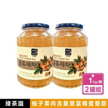 【NOKCHAWON 綠茶園】2罐組-蜂蜜柚子茶(1公斤/罐)