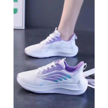 春秋款時尚百搭青年系帶運動鞋淺口防滑底撞色潮流女鞋學生休閑鞋