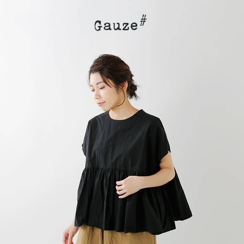 Gauze# ガーゼ コットンスウィッチングギャザーワイドプルオーバー