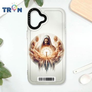TRON IPhone 16 PLUS 耶穌聖光 防摔太空載具殼 透黑 軟硬 手機殼