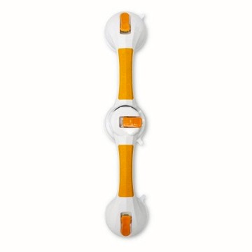 Rotating Suction-Cup Grab Bar White / Yellow Plastic, 1 Each by McKesson