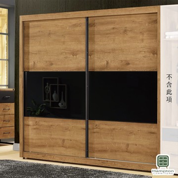 【Hampton 漢汀堡】希凱7尺推門衣櫥-211.5x61x197cm