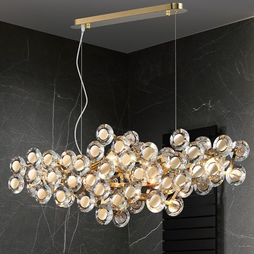 不鏽鋼水晶吊燈 F87-37-3011-1