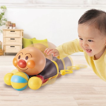 Anpanman NEW 快樂成長 麵包超人拉環學爬玩具