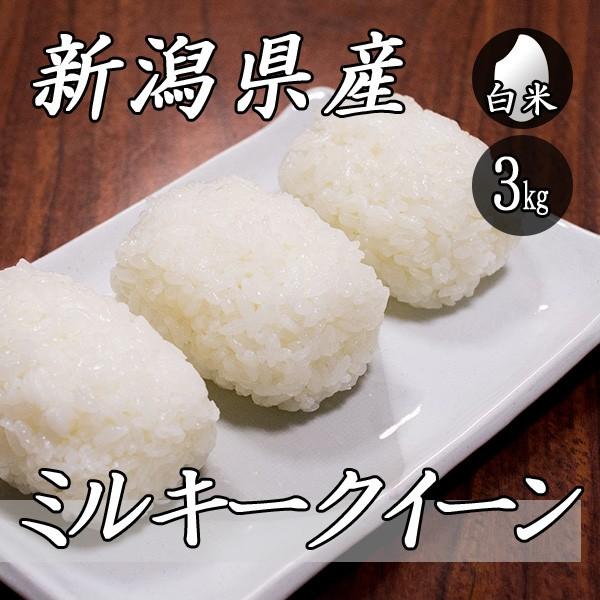 お米 3kg 新潟産 ミルキークイーン 3kg×1袋 令和5年産 米 白米