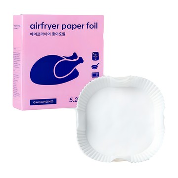 GAGAHOHO 氣炸鍋料理紙 方形碟型 5.2L  23 x 4.5 cm  90入  1包  23cm