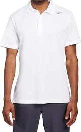 Reebok 男棉質針織Polo