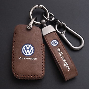 Volkswagen 福斯 汽車鑰匙套 鑰匙包 Tiguan Passat T-ROC 真皮 鑰匙扣 鑰匙皮套 鑰匙圈