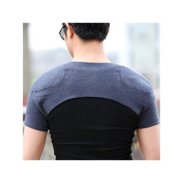 秋冬護肩膀頸椎坎肩保暖睡覺專用男士中老年肩周防寒月子羊毛披肩