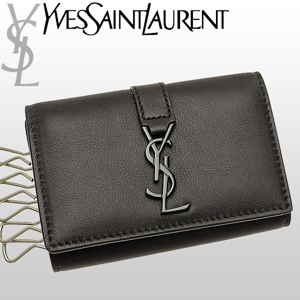 Chloekomono【新品未使用品　箱付き】YEVS SAINT LAURENT 4連キーケース　黒